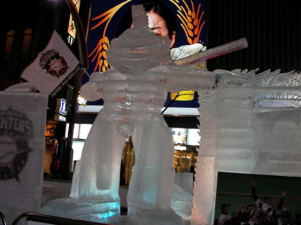 日本ハムファイターズに関する氷像